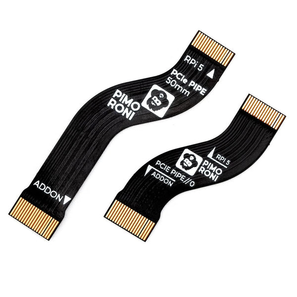 Waveshare PCIe Kabel 70 Mm – 2 Stuks – Flexibel En Geschikt Voor Raspberry Pi 5 HAT’s Zoals Ethernet Of M.2