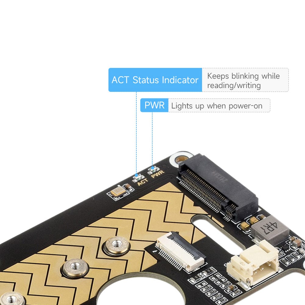 PCIe M.2 Adapter Board (D) for Raspberry Pi 5 by Waveshare - The Pi Hut