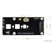 PCIe M.2 Side Adapter for Raspberry Pi 5 by Waveshare - The Pi Hut