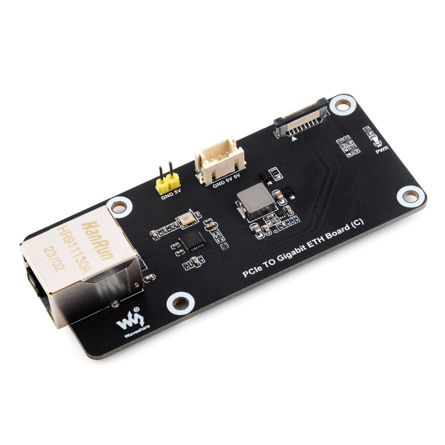 PCIe to Gigabit Ethernet Side Adapter for Raspberry Pi 5 by Waveshare - The Pi Hut
