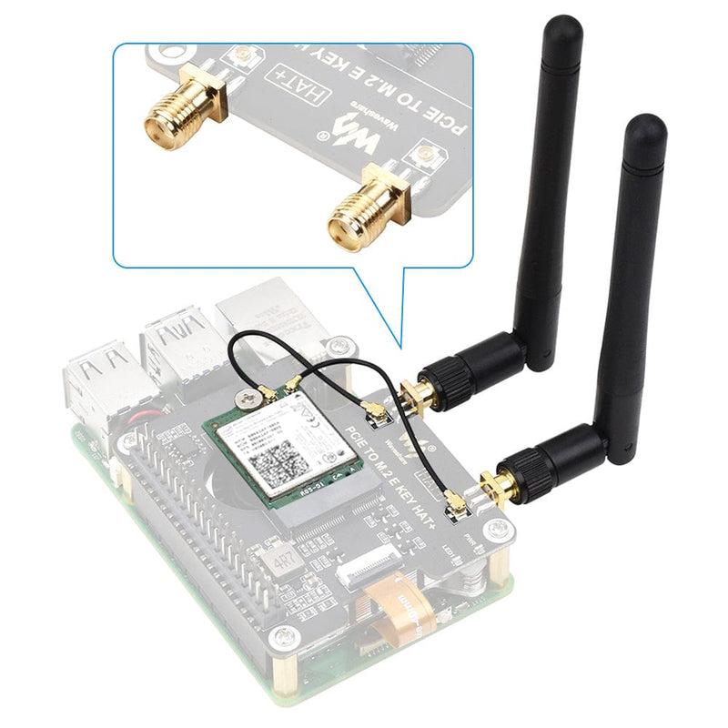 M.2 E-Key HAT for Raspberry Pi 5 - The Pi Hut