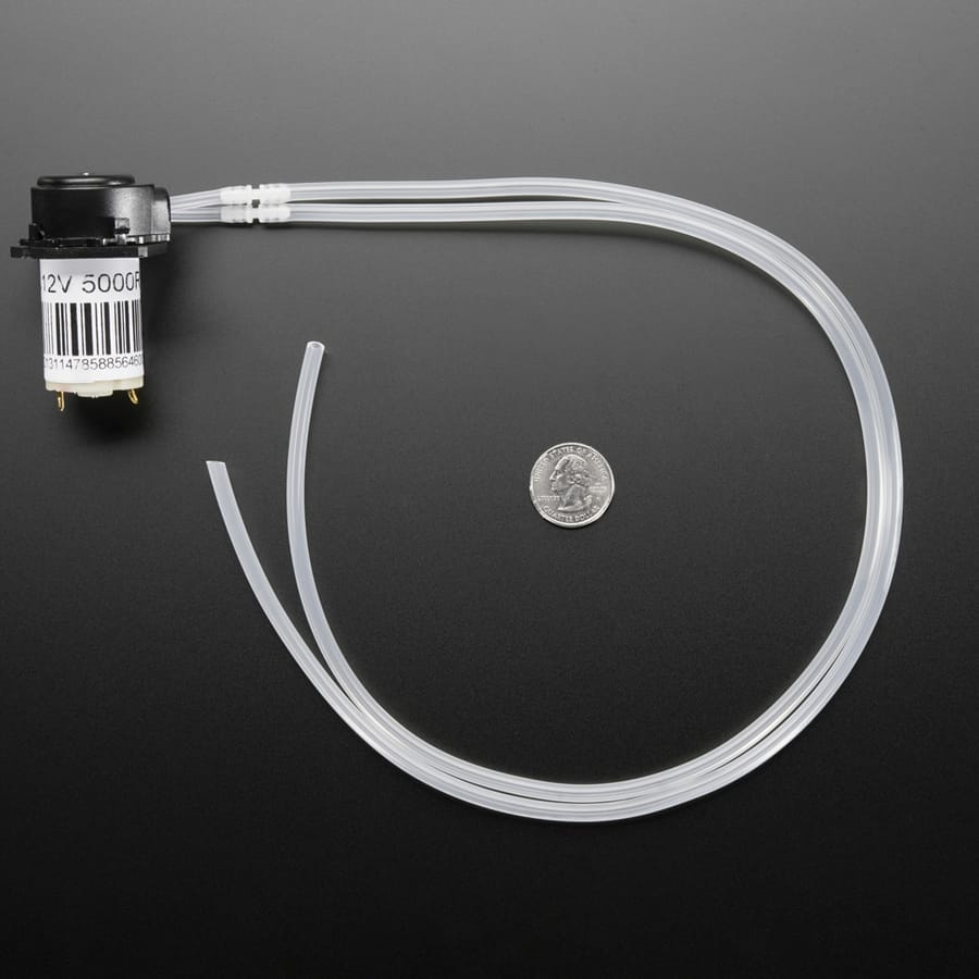 Peristaltic Liquid Pump with Silicone Tubing - 12V DC Power by Adafruit - The Pi Hut