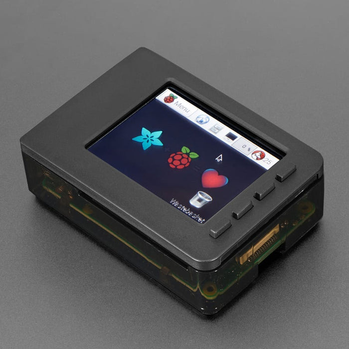 Pi Model B+ / Pi 2 / Pi 3 - Case Base and Faceplate Pack - Clear (for 2 ...