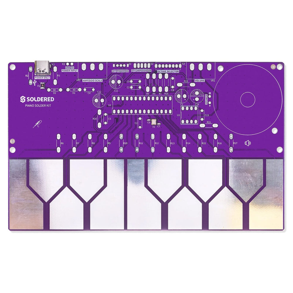 Piano Solder Kit by Soldered Electronics - The Pi Hut