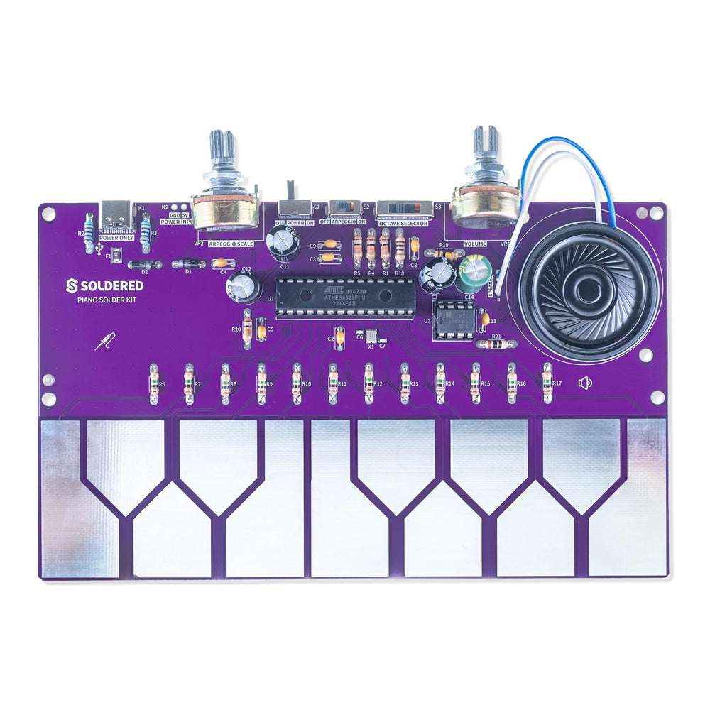Piano Solder Kit by Soldered Electronics - The Pi Hut