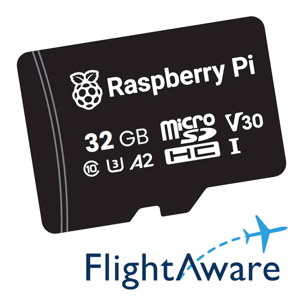 PiAware Pre-installed 32GB Micro SD Card (Latest v8.2) - The Pi Hut