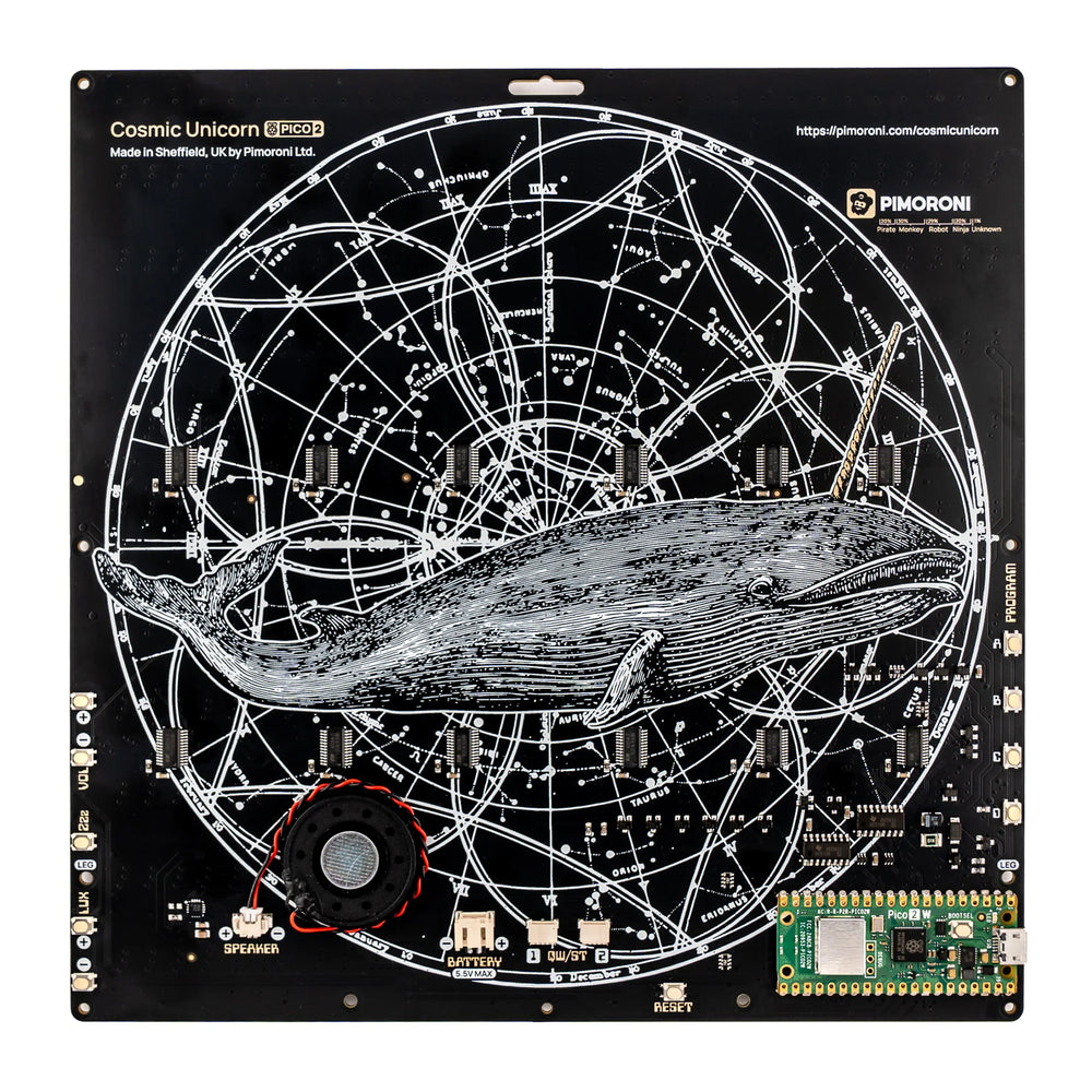 Pico 2 W Smart LED Matrix – Cosmic Unicorn (32 x 32 – 1024 pixels) by Pimoroni - The Pi Hut