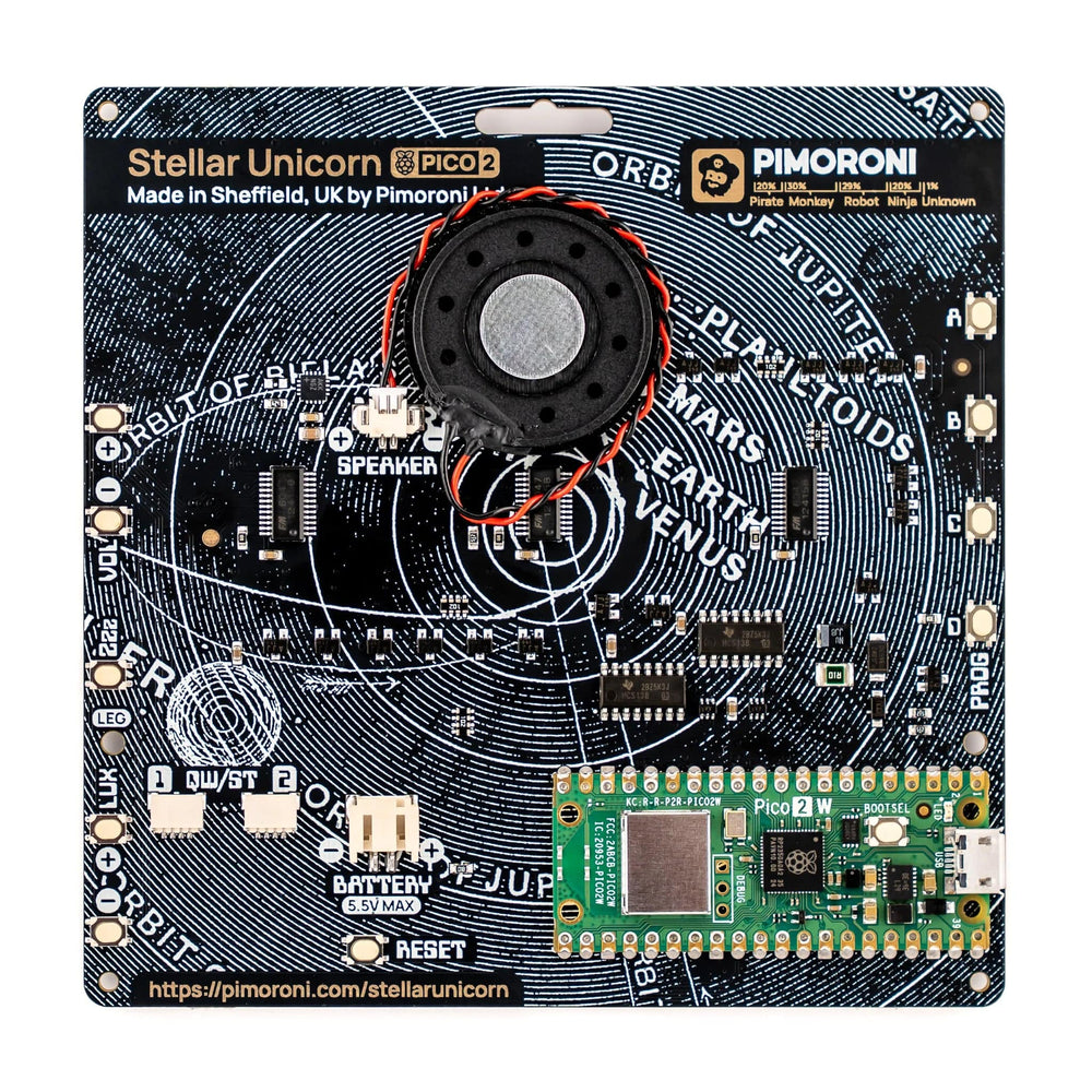 Pico 2 W Smart LED Matrix – Stellar Unicorn (16 x 16 – 256 pixels)