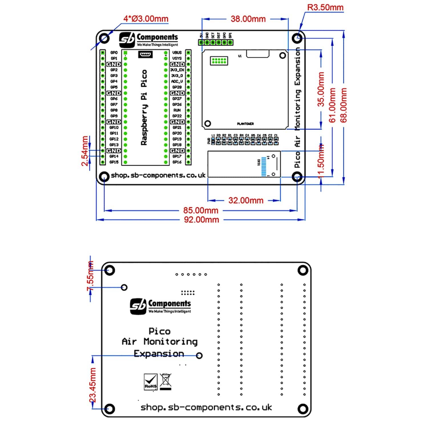 Pico Air Monitoring Expansion - The Pi Hut