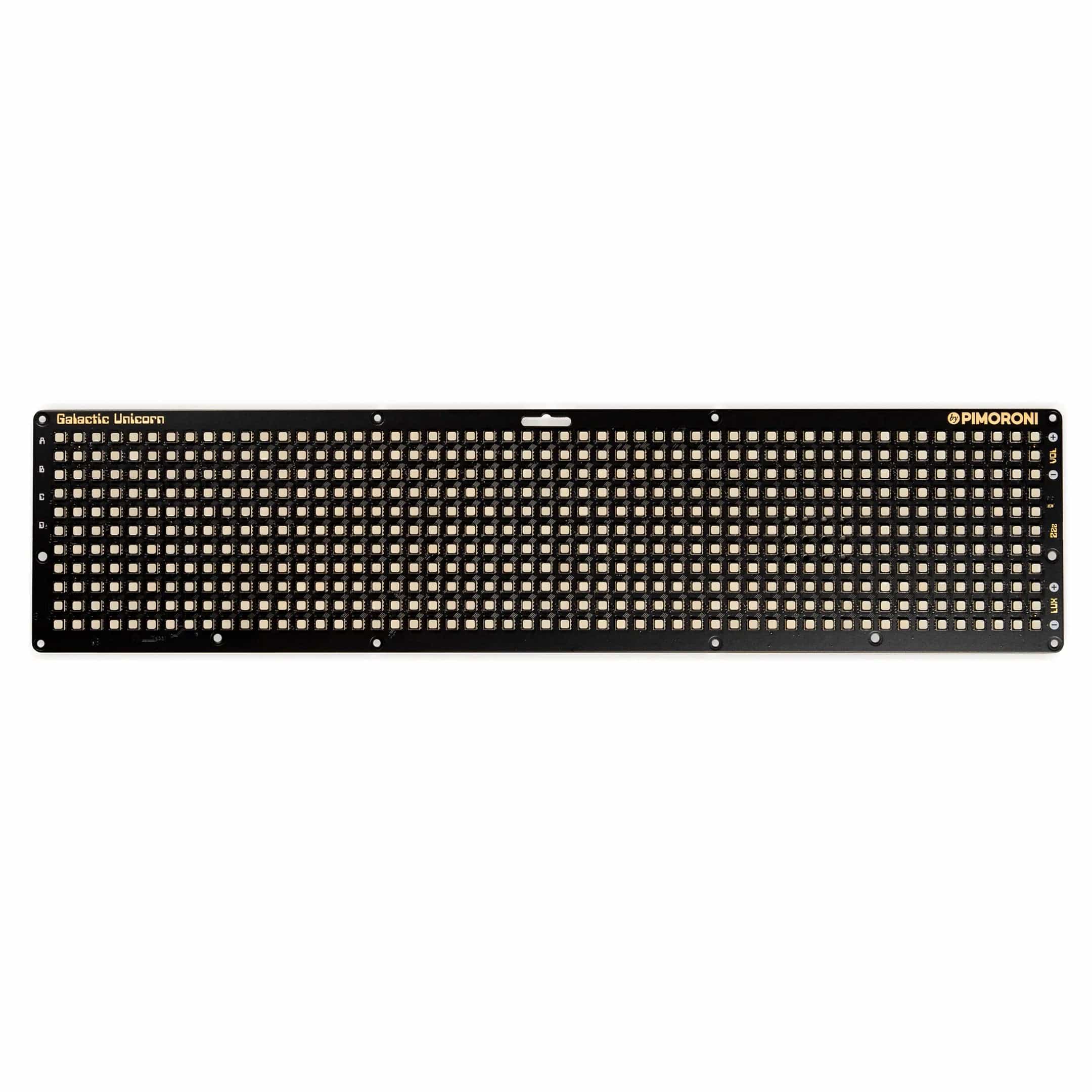 Pico W Smart LED Matrix – Galactic Unicorn (53x11 – 583 pixels) - The Pi Hut