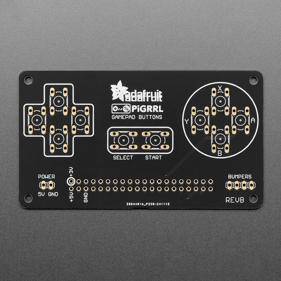 PiGRRL 2.0 Custom Gamepad PCB by Adafruit - The Pi Hut