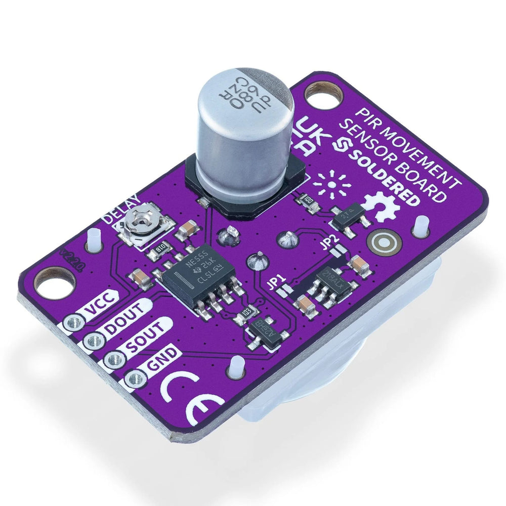 PIR Movement Sensor Board by Soldered Electronics - The Pi Hut