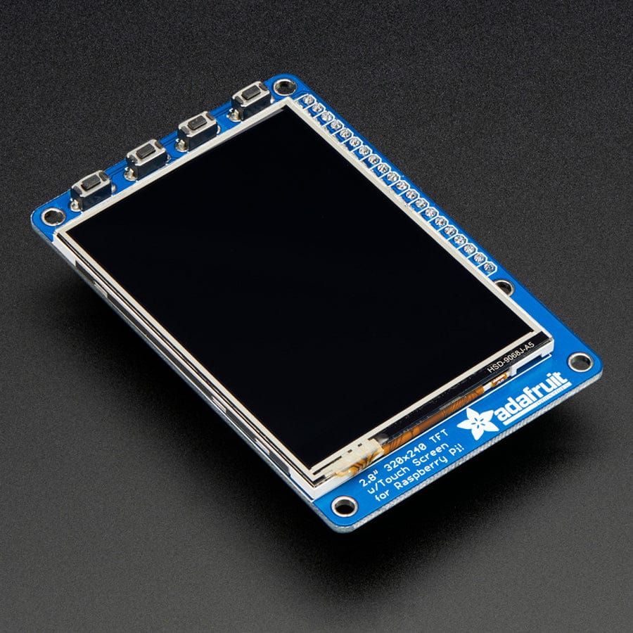 PiTFT Plus Assembled 320 x 240 2.8" TFT + Resistive Touchscreen - The Pi Hut