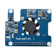 PoE HAT for Raspberry Pi 5 with Cooling Fan (5V and 12V outputs) - The Pi Hut