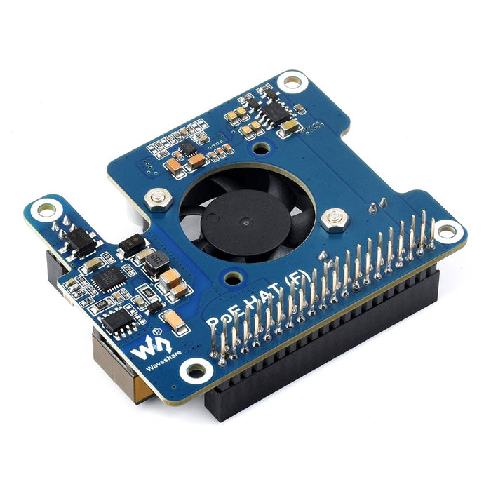 PoE HAT (F) for Raspberry Pi 5 (5V/12V outputs) - The Pi Hut