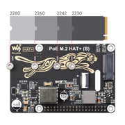 PoE M.2 HAT+ (B) for Raspberry Pi 5 by Waveshare - The Pi Hut