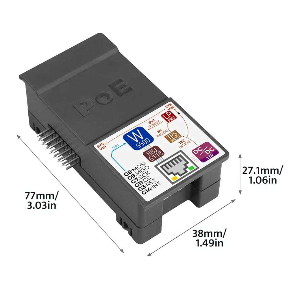 PoE Module for StamPLC (W5500) by M5Stack - The Pi Hut