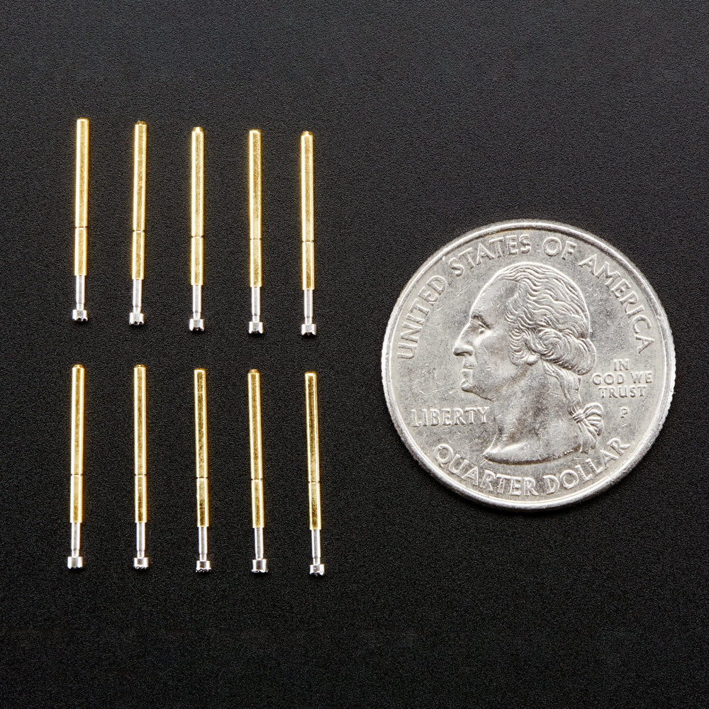 Pogo Pins "Crown Head" (10 pack) (P75-H2) by Adafruit - The Pi Hut
