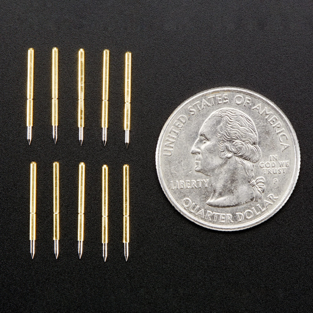 Pogo Pins "Needle Head" (10 pack) (P75-B1) by Adafruit - The Pi Hut