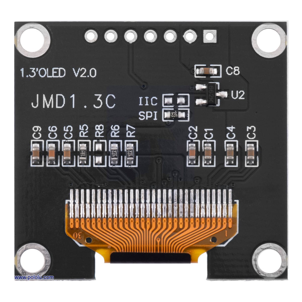 Pololu 1.3" Graphical OLED Display 128x64