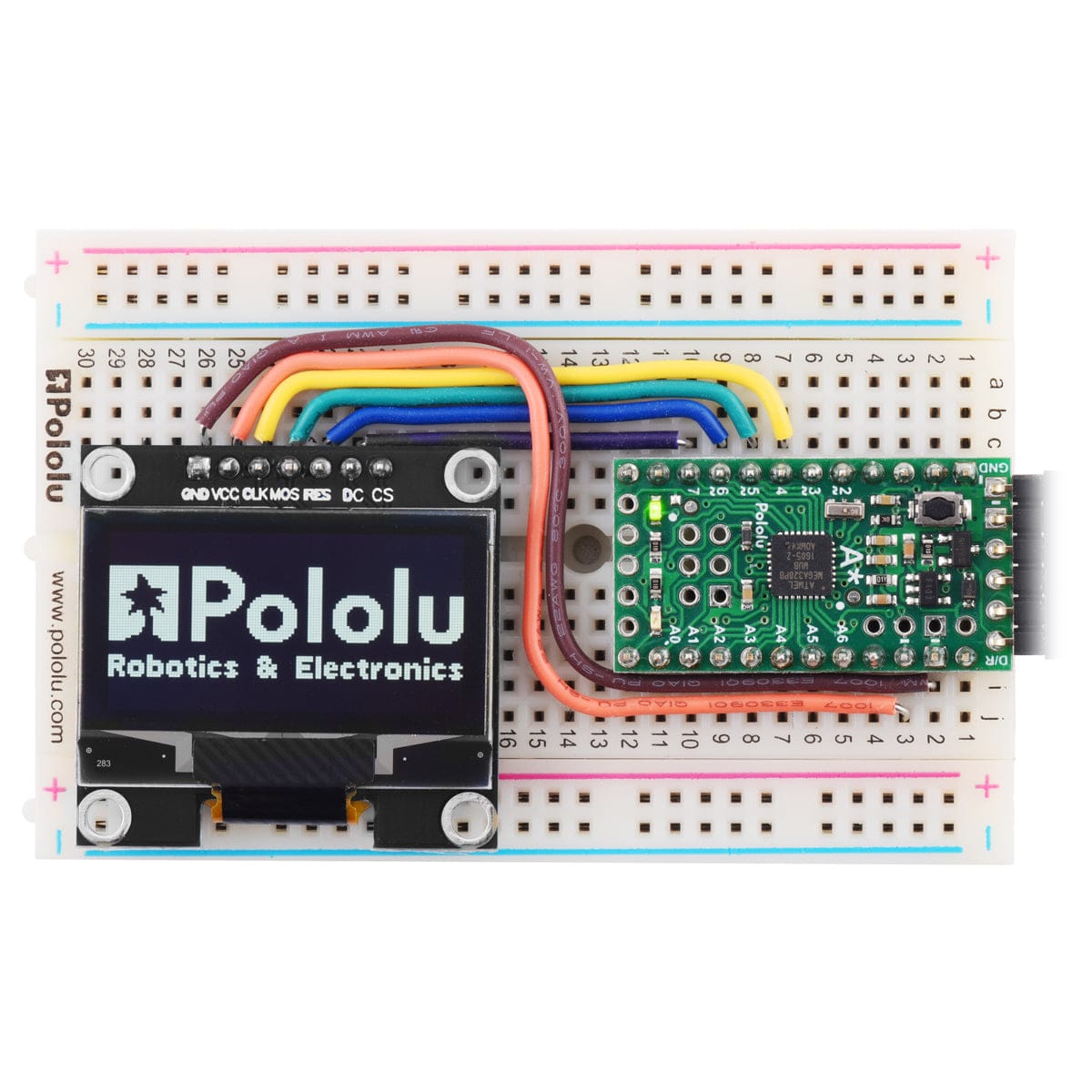 Pololu 1.3" Graphical OLED Display 128x64