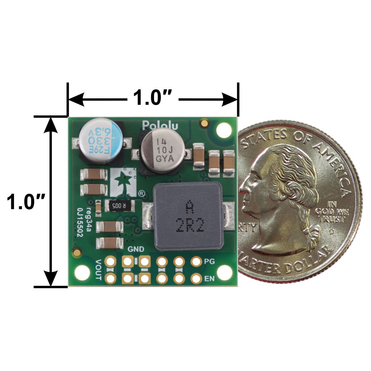 Pololu 24V 4A Step-Down Voltage Regulator (D42V55F24) by Pololu - The Pi Hut