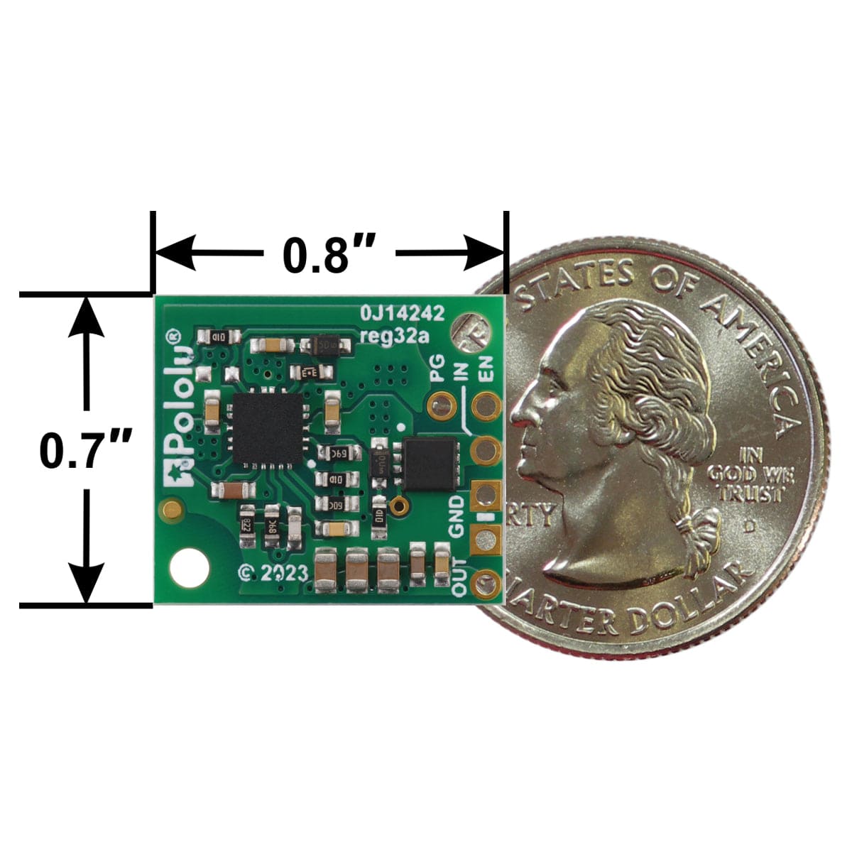 Pololu 3.3V 3.7A Step-Down Voltage Regulator D30V30F3 - The Pi Hut