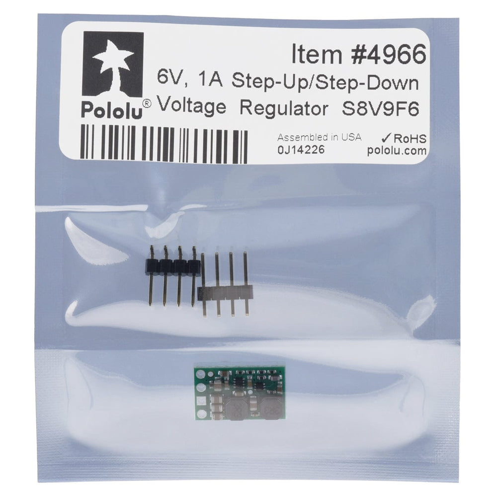 Pololu 6V 1.5A Step-Up/Step-Down Voltage Regulator S8V9F6 - The Pi Hut