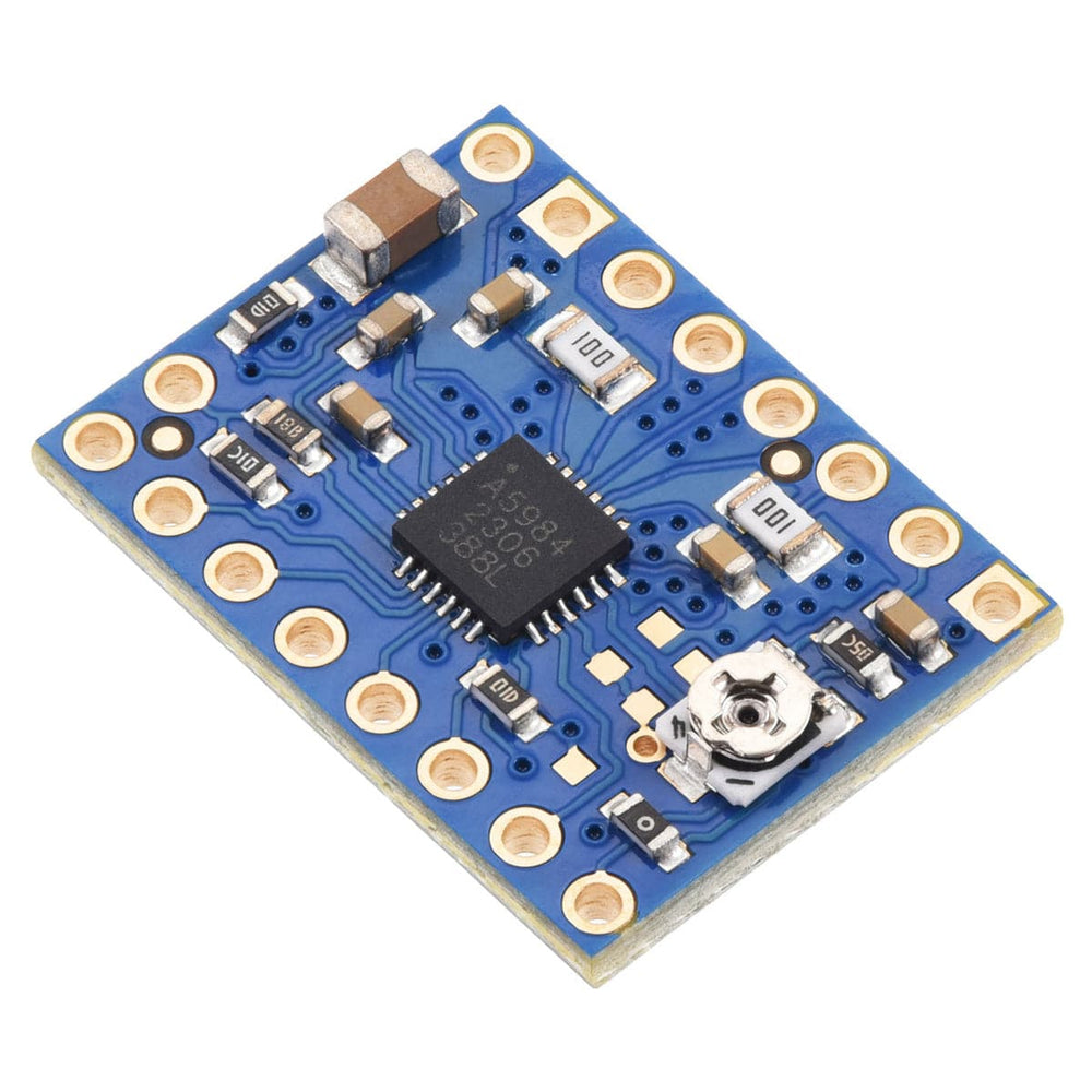 Pololu A5984 Stepper Motor Driver Carrier - Adjustable Current (Blue Edition) - The Pi Hut