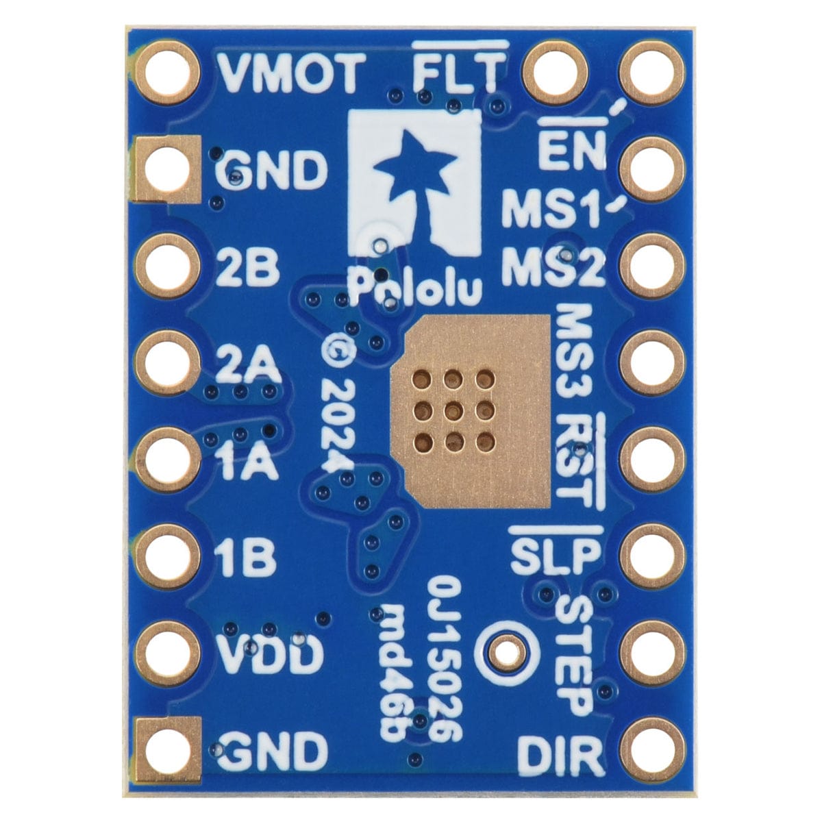 Pololu A5984 Stepper Motor Driver Carrier - Fixed 1.5A 5V / 1A 3.3V (Blue Edition) - The Pi Hut