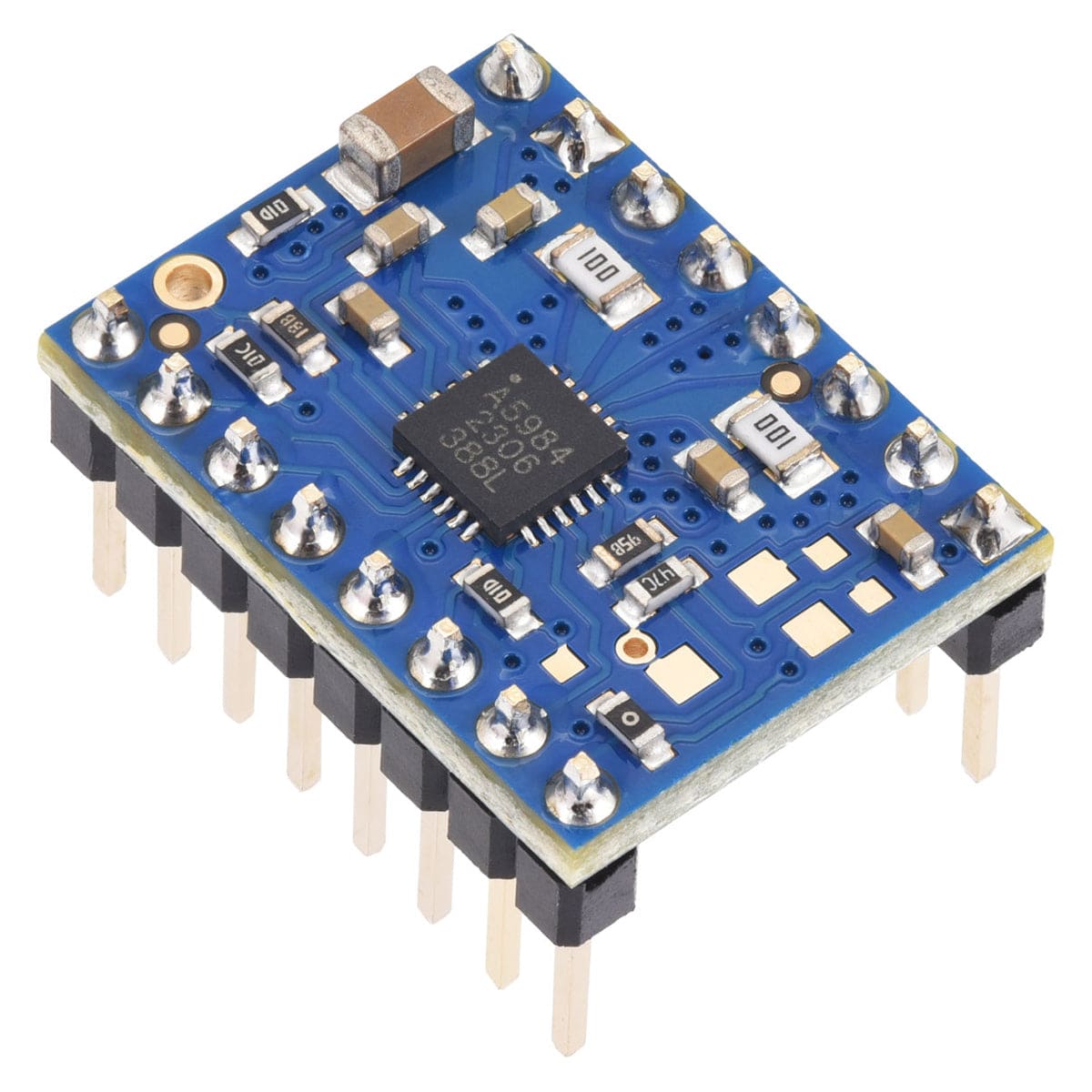 Pololu A5984 Stepper Motor Driver Carrier - Fixed 1.5A 5V / 1A 3.3V (Blue Edition) - The Pi Hut