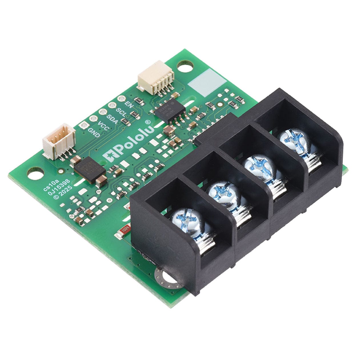 Pololu ACS37800KMACTR-030B3-I2C Power Monitor Carrier with Secondary I²C Isolation (Soldered Terminal Block) by Pololu - The Pi Hut