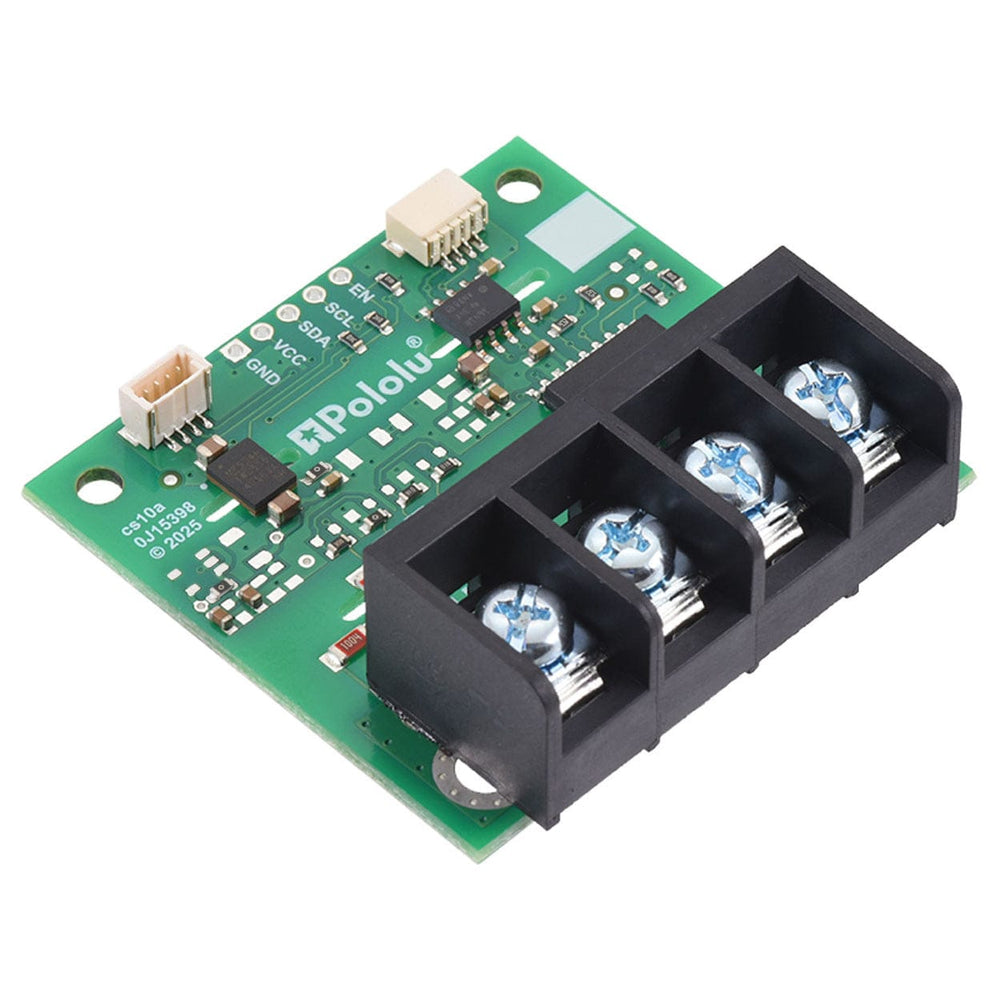 Pololu ACS37800KMACTR-030B3-I2C Power Monitor Carrier with Secondary I²C Isolation (Soldered Terminal Block) by Pololu - The Pi Hut