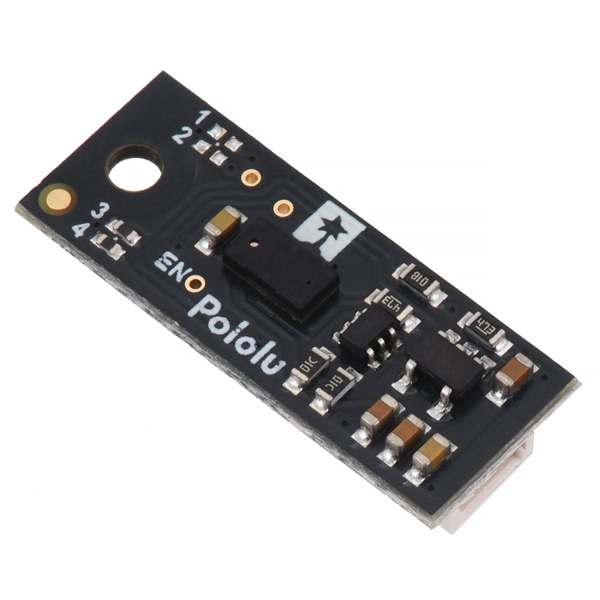 Pololu Distance Sensor v2 with Pulse Width Output and Side-Entry Connector - 50cm Range by Pololu - The Pi Hut