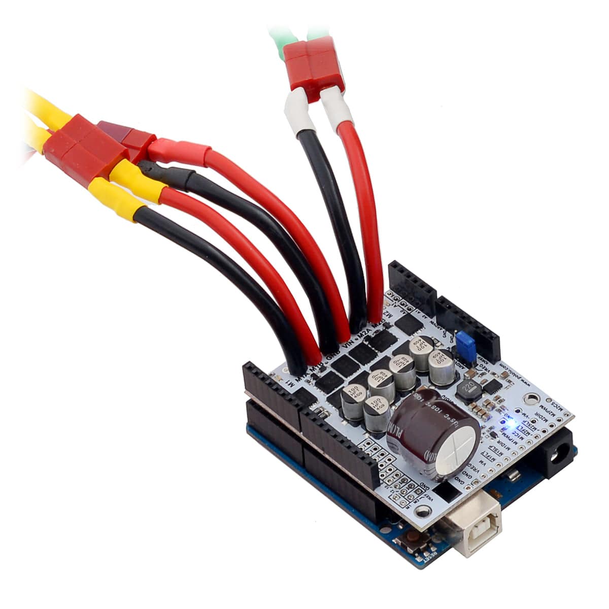 Pololu Dual G2 High-Power Motor Driver 24v18 Shield for Arduino - The Pi Hut