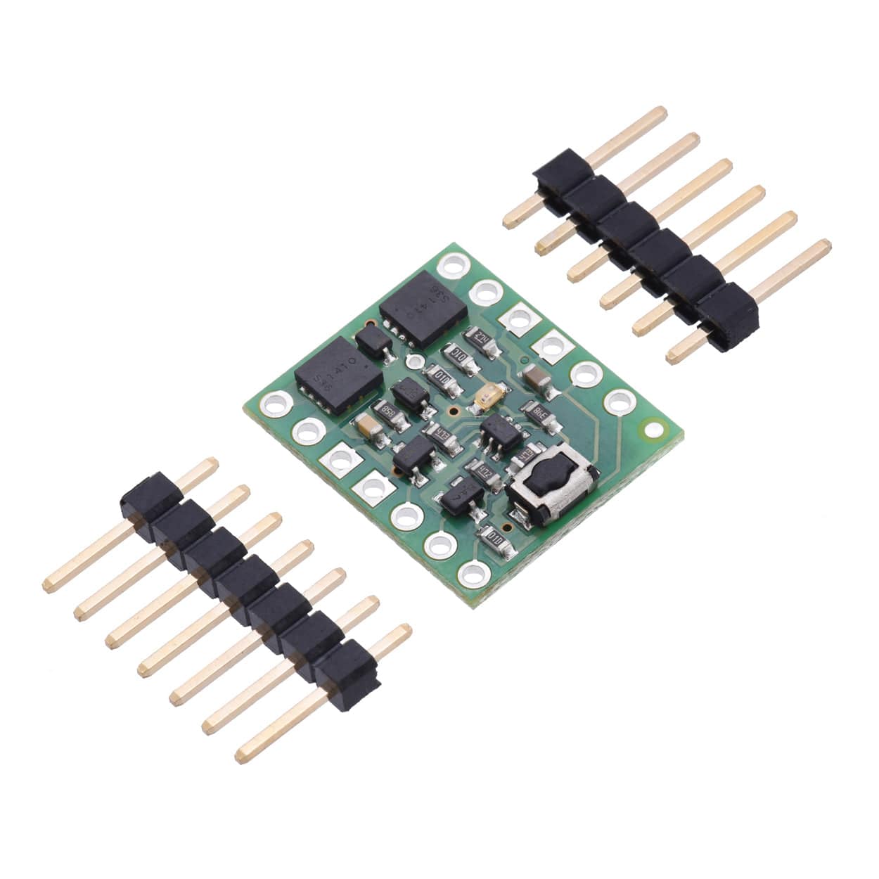 Pololu Mini Pushbutton Power Switch with Reverse Voltage Protection - LV by Pololu - The Pi Hut