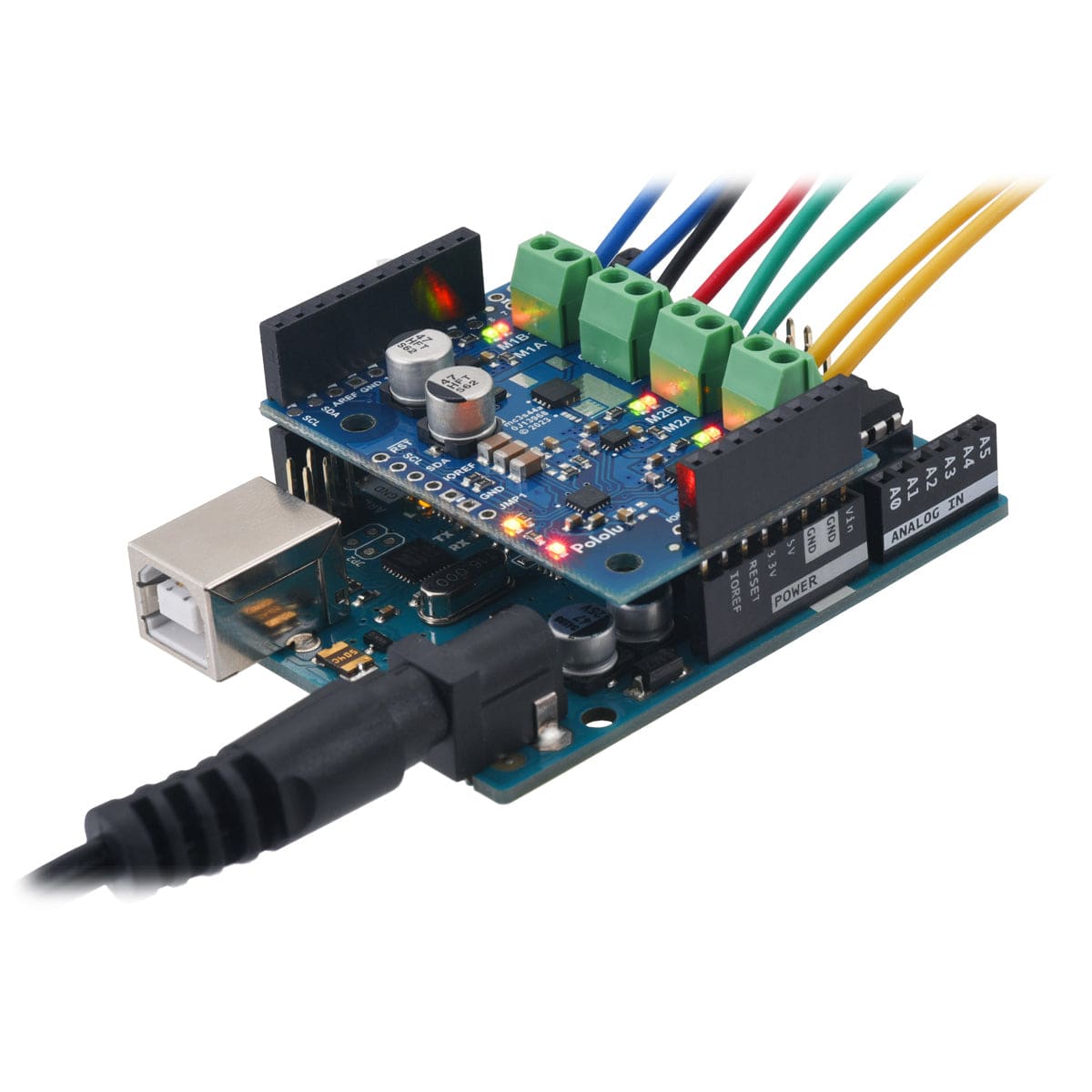 Pololu Motoron M3S550 Triple Motor Controller Shield for Arduino - The Pi Hut