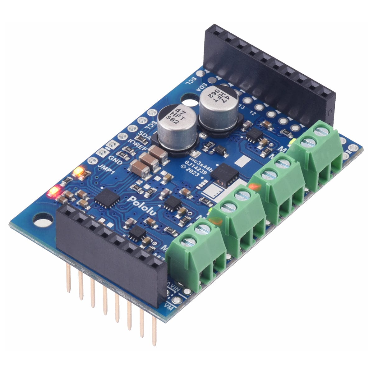 Pololu Motoron M3S550 Triple Motor Controller Shield for Arduino - The Pi Hut