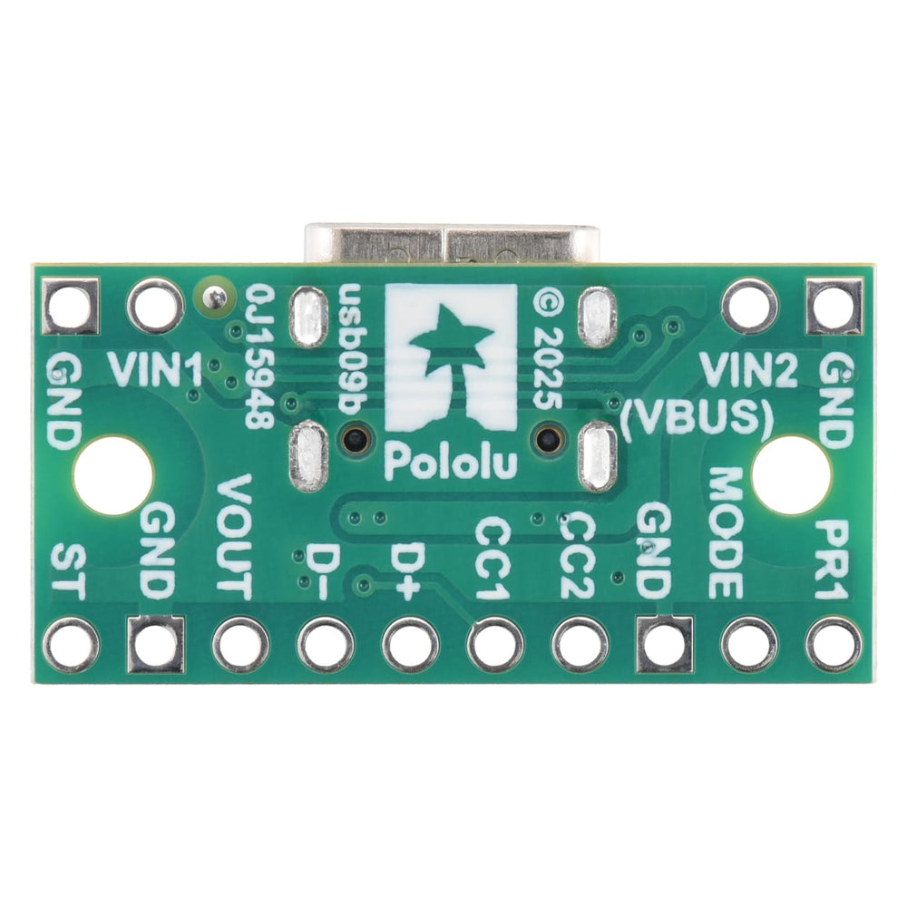 Pololu USB-C Power Multiplexer Carrier - Non-USB Priority by Pololu - The Pi Hut