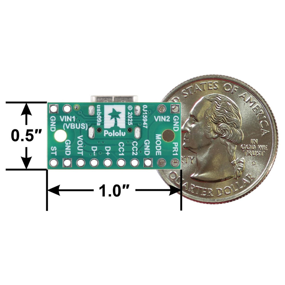 Pololu USB-C Power Multiplexer Carrier - USB Priority by Pololu - The Pi Hut