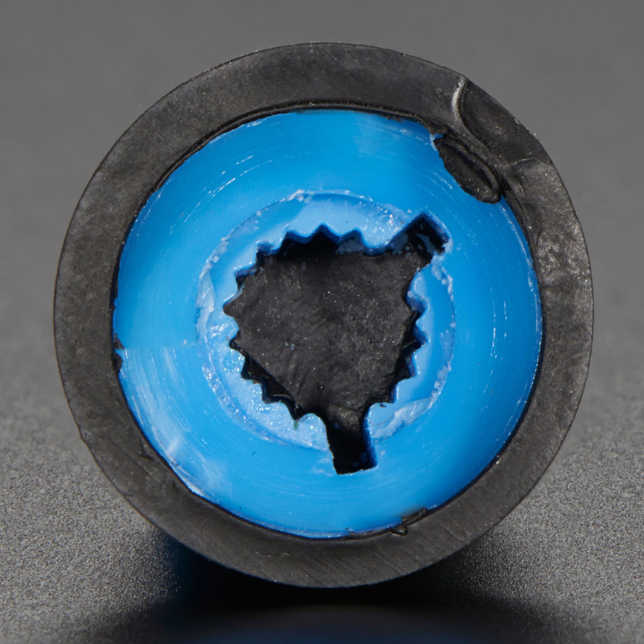 Potentiometer Knob - Soft Touch T18 - Blue by Adafruit - The Pi Hut