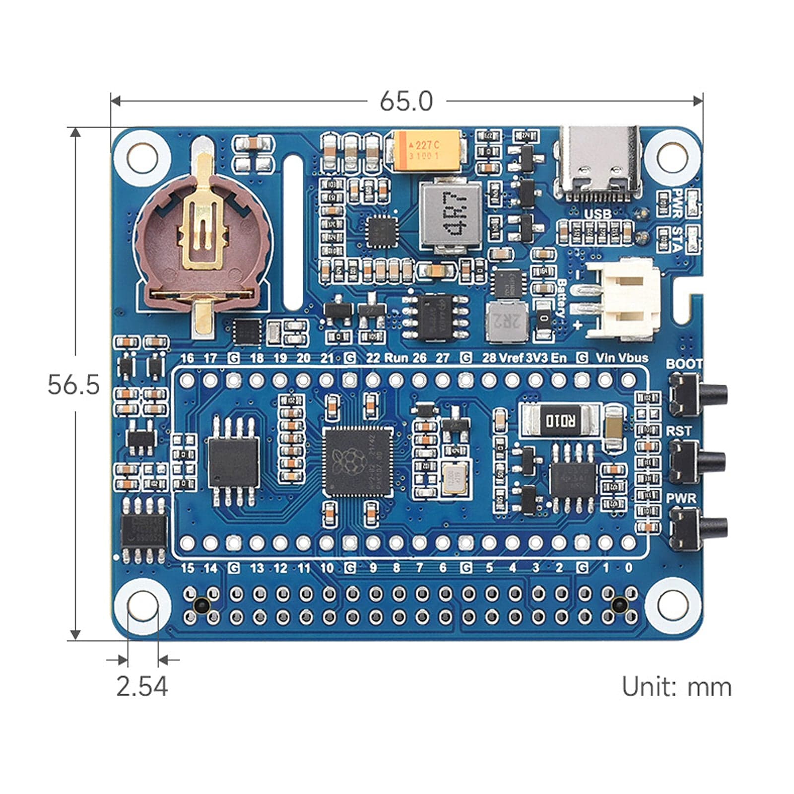 Power Management HAT for Raspberry Pi - The Pi Hut