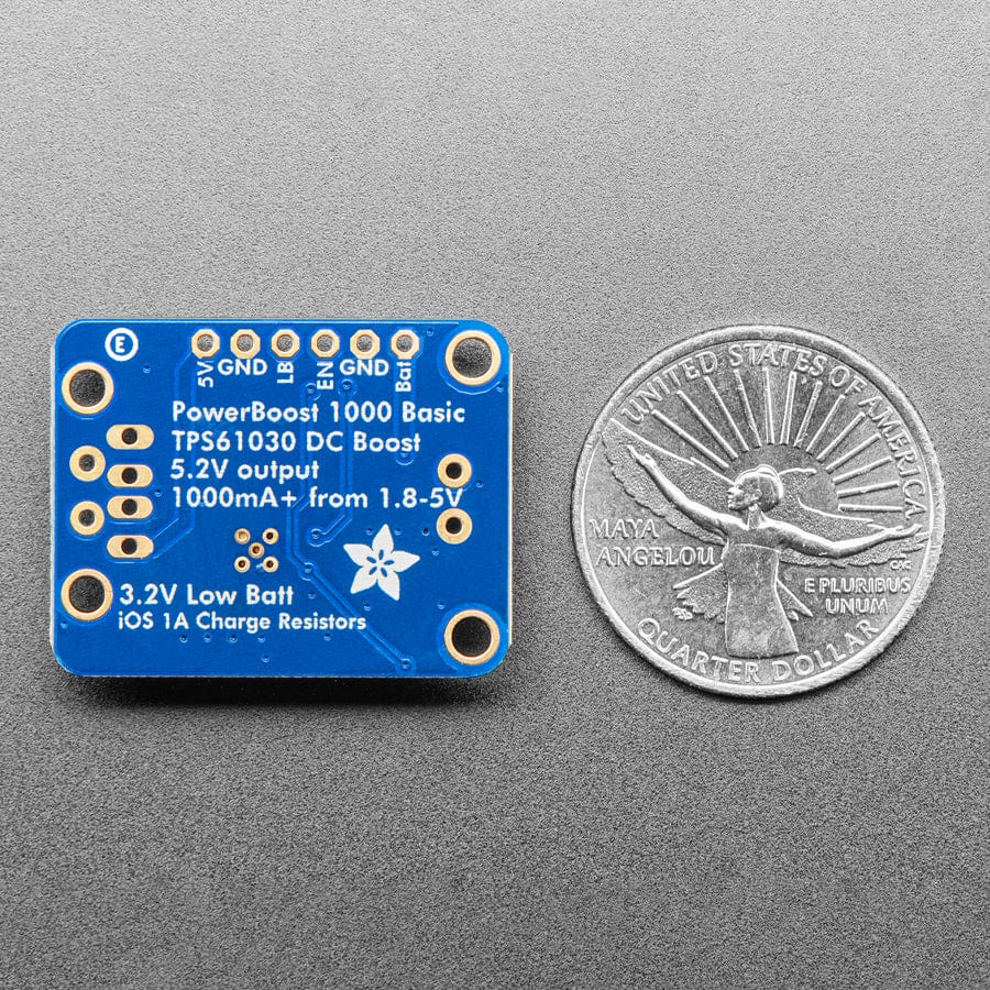 PowerBoost 1000 Basic - 5V USB Boost @ 1000mA from 1.8V+