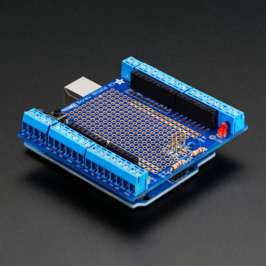 Proto-Screwshield (Wingshield) R3 Kit for Arduino - The Pi Hut