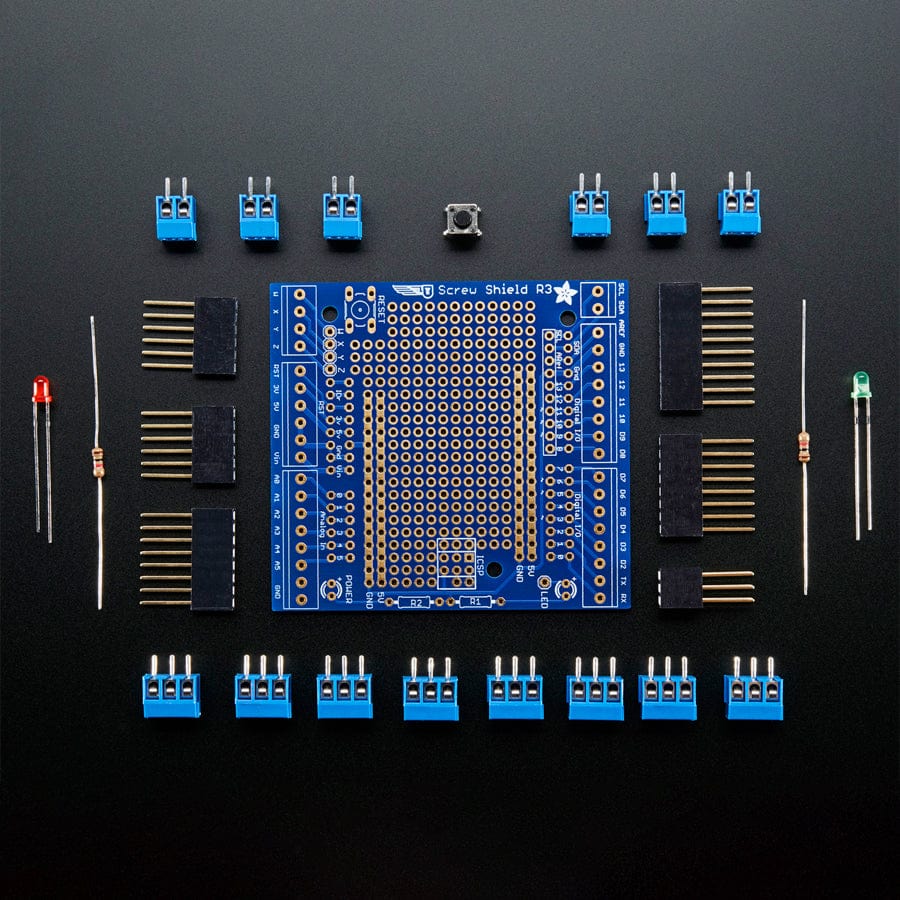 Proto-Screwshield (Wingshield) R3 Kit for Arduino