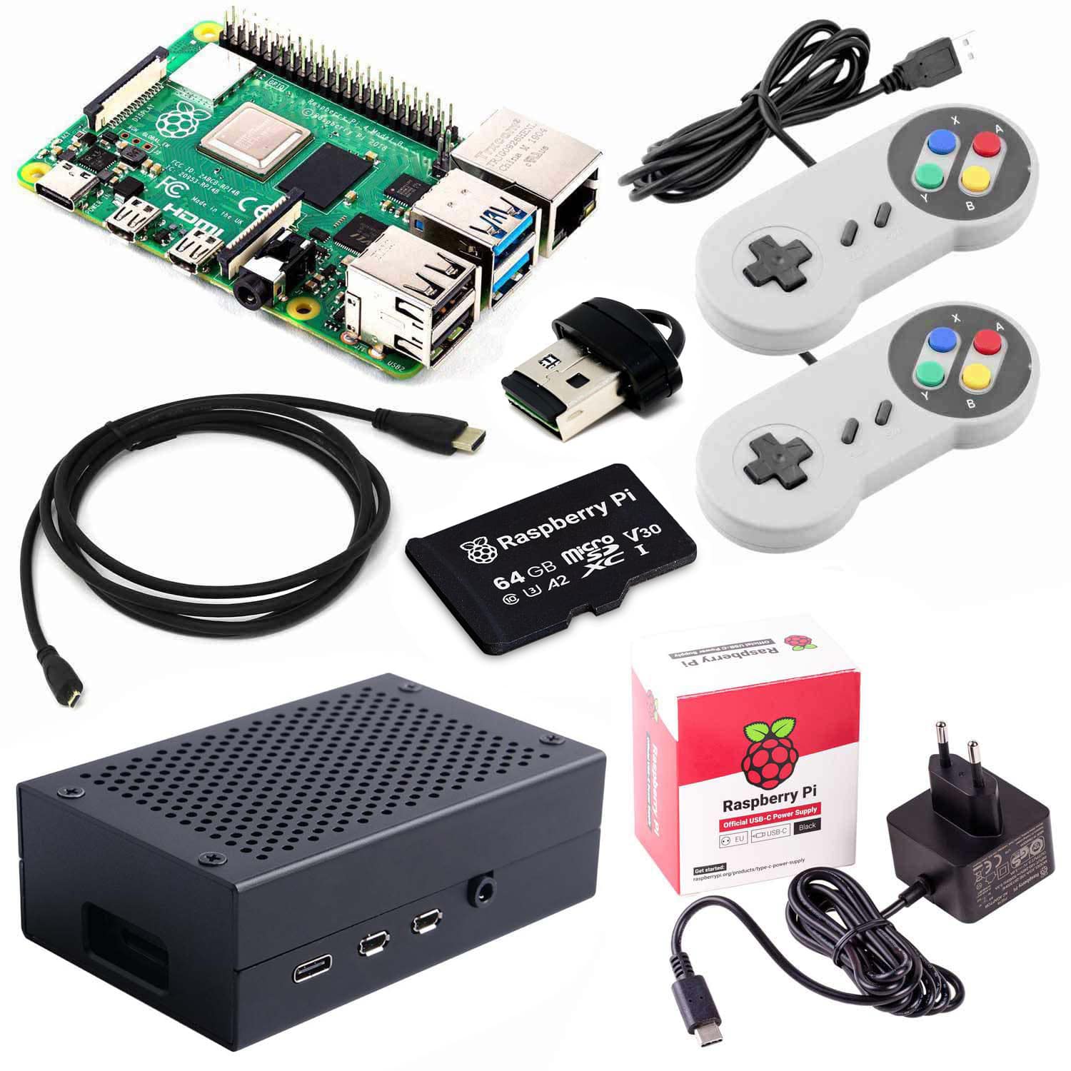 Raspberry Pi 4 Model B Retro Gaming Kit by The Pi Hut - The Pi Hut