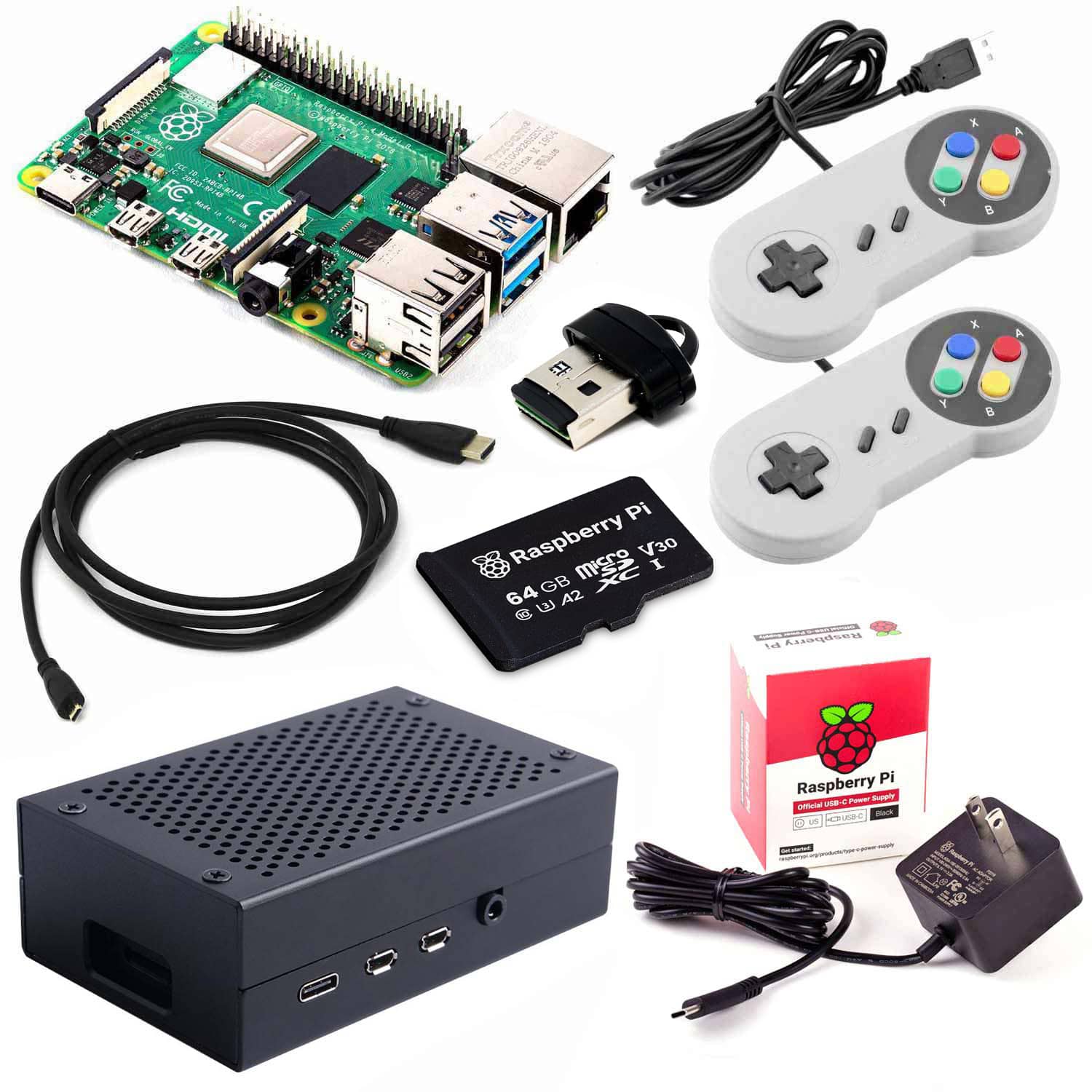 Raspberry Pi 4 Model B Retro Gaming Kit by The Pi Hut - The Pi Hut