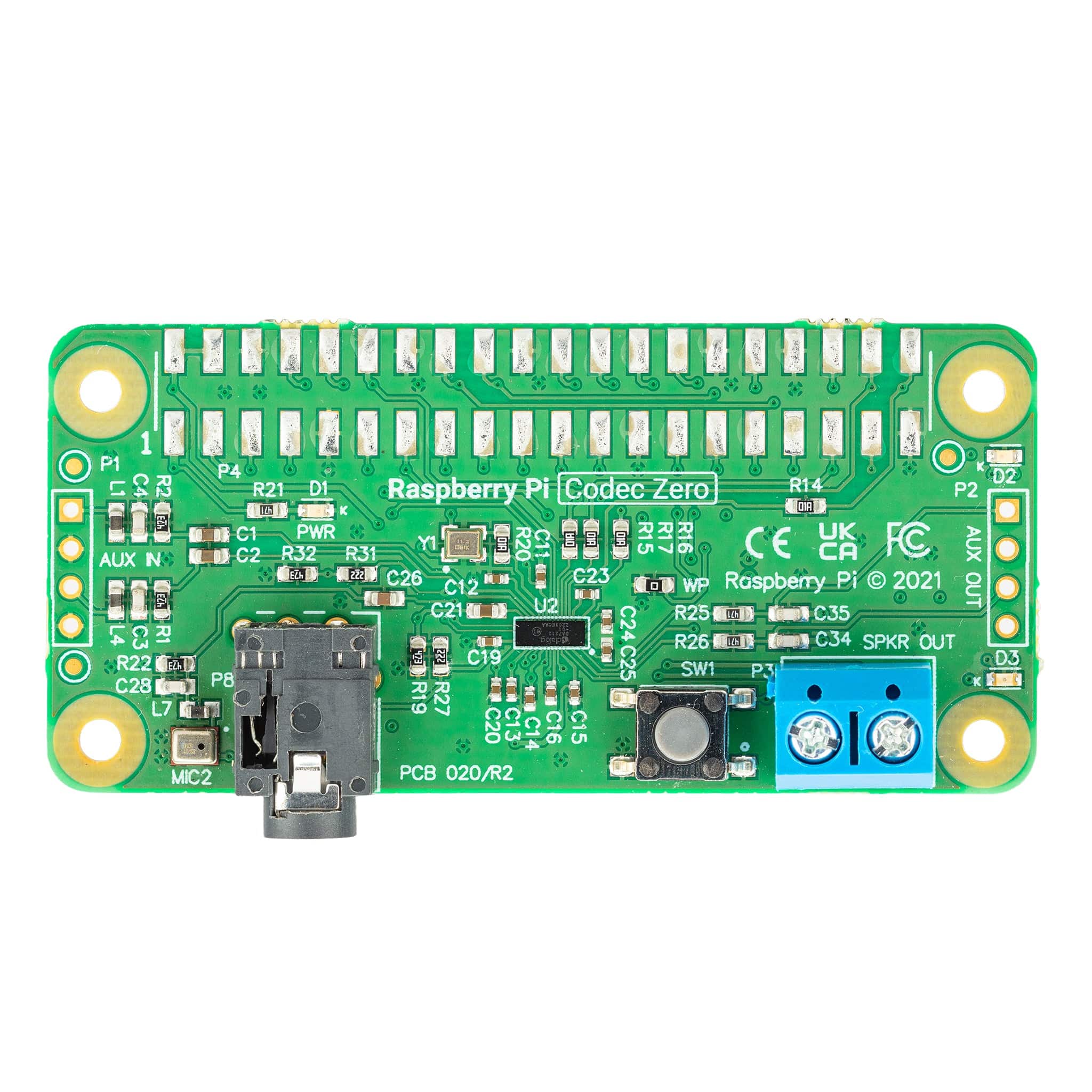 Raspberry Pi Codec Zero by Raspberry Pi - The Pi Hut