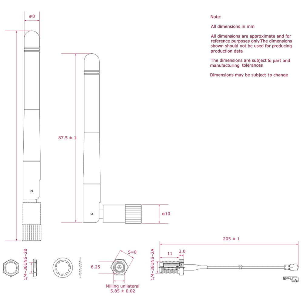 Raspberry Pi Compute Module 4/5 Antenna Kit