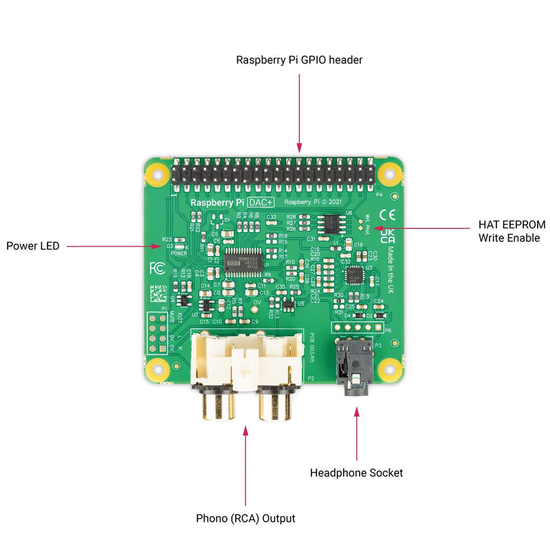 Raspberry Pi DAC+ - The Pi Hut